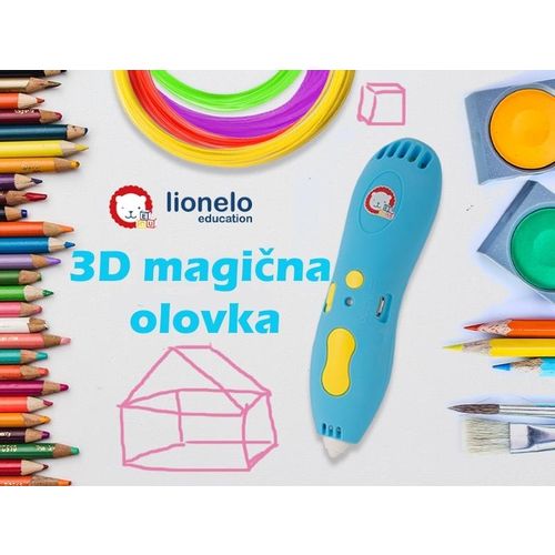 Lionelo 3D magična olovka za djecu, roza slika 4