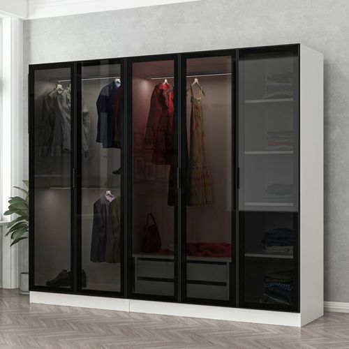 Kale - 6636 White
Black Wardrobe slika 1