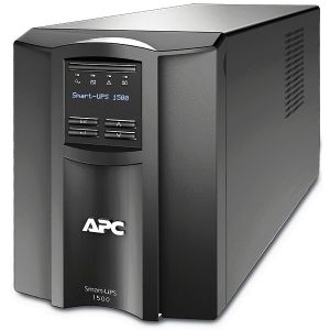 APC  SMT1500IC Smart-UPS 1500VA, Line Interactive, Sine Wave, Tower, 1500VA/1000W, 230V, AVR, 8x IEC C13, Battery Pack 17Ah (RBC7), SmartConnect Port + SmartSlot, Interface Ports USB and Serial (RJ45), LCD