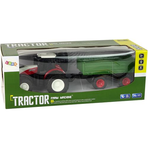 RC traktor s prikolicom 1:24 crveno-zeleni slika 6