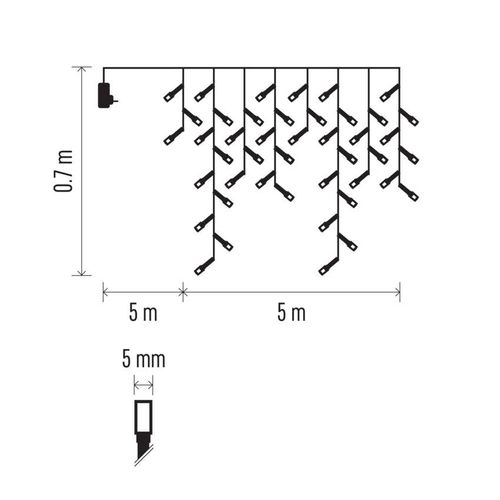 Emos LED svetlosni lanac - Ledenica 300 LED 5m MTG-D4CW02 slika 12