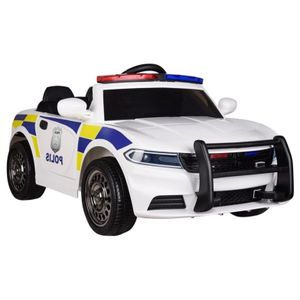 Policija auto JC 666 bijeli - auto na akumulator