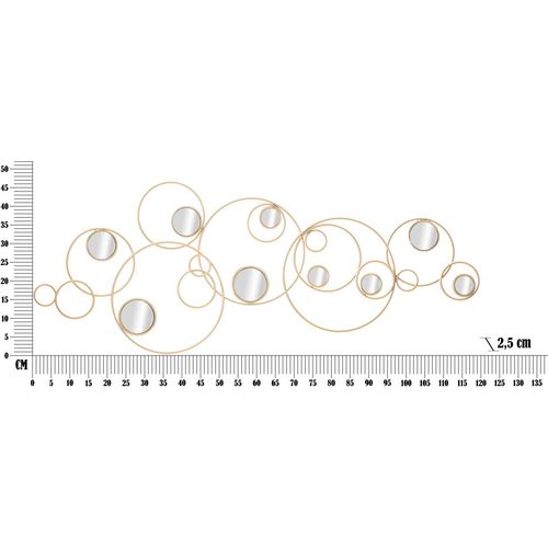 Mauro Ferretti Zidna dekoracija Ogledala 118,5x2,5x47 cm slika 6