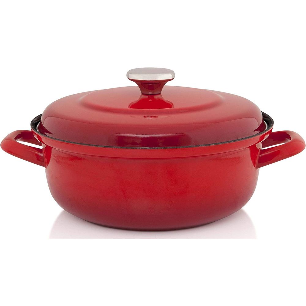 METALAC tava MAXIMUS crvena 24 cm / 3.9 l sa poklopcem slika 1