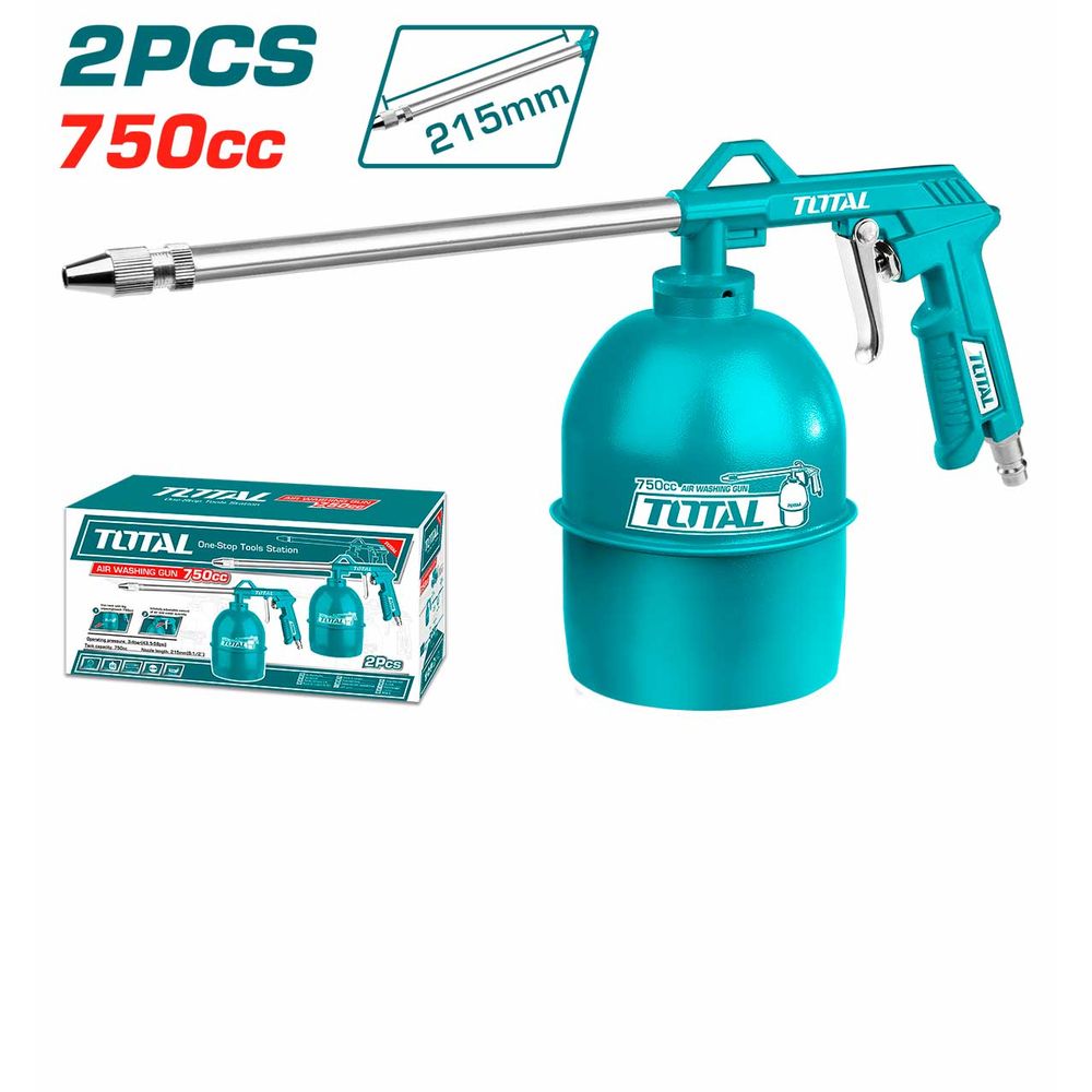 TOTAL Pištolj za puhanje zraka za kompresor, 4Bar/215mm/0,75L (TAT20751) slika 1