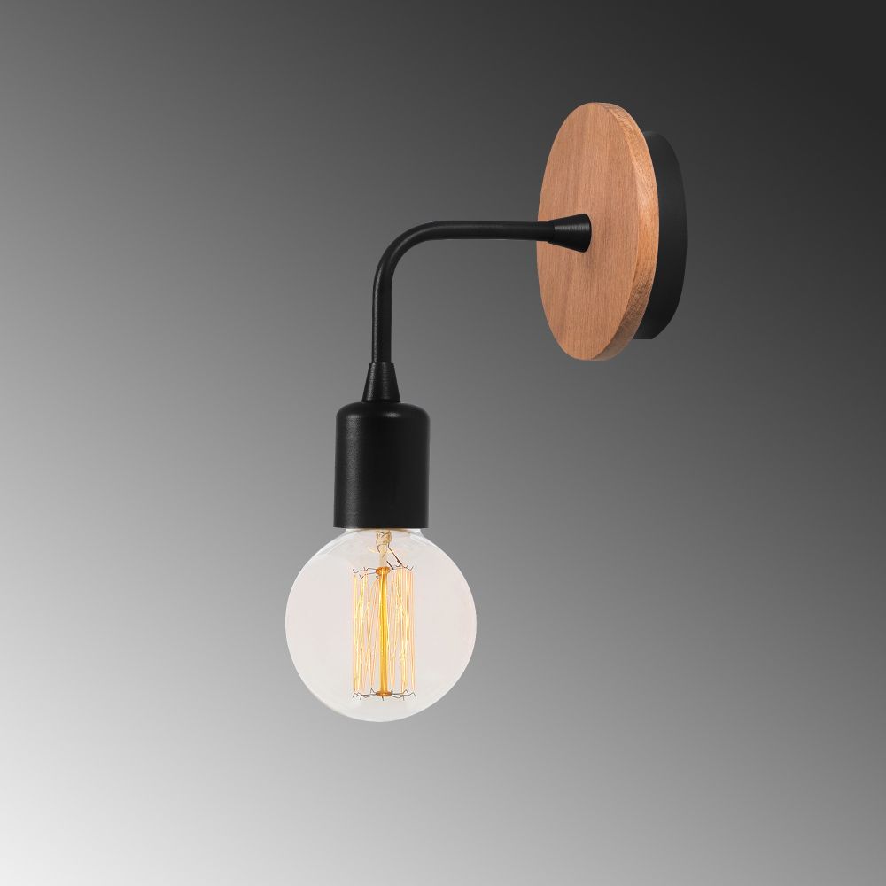 Zidna lampa Dartini - MR - 735 u crnoj boji slika 5