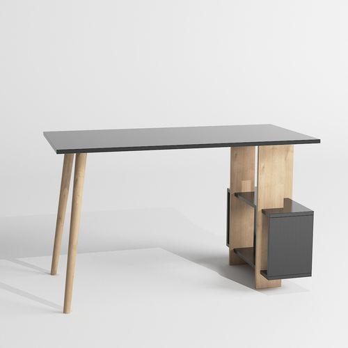 Woody Fashion Studijski stol, Lagomood Side - Anthracite, Oak slika 5