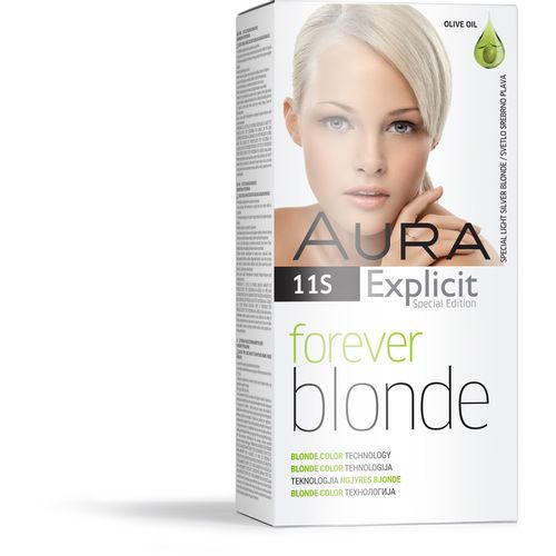 AURA Forever Blonde farba za kosu 11S Special light silver blonde slika 1