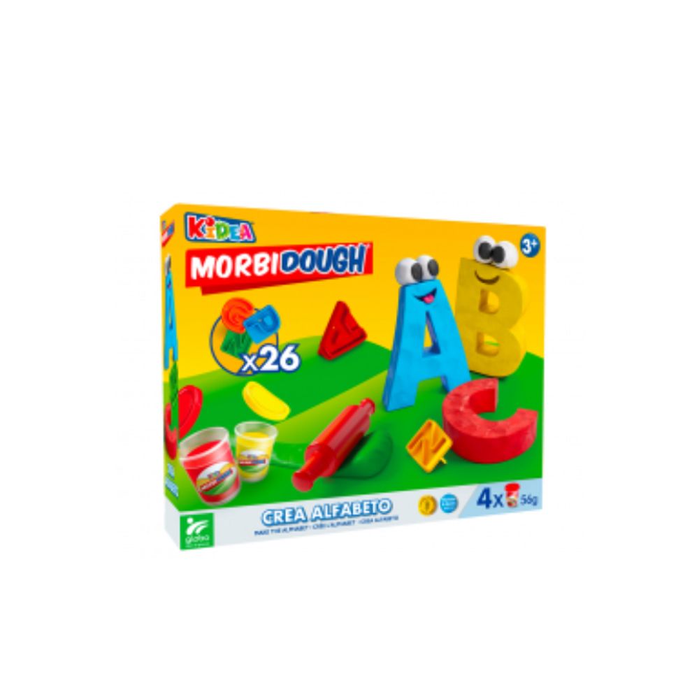GLOBO Plastelin slova  26 slova 4x56 gr slika 1