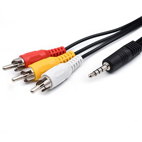 Aux kabl AV 3.5mm M. na 3RCA M 1m slika 1