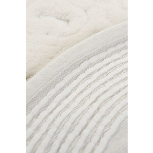 Colourful Cotton Kupaonski set tepiha PIANTE  oval bijeli 2 kom, Piante Oval - Ecru slika 2