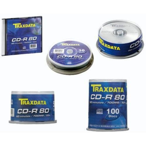 CD-R Traxdata 700 MB/80min 52x, cake, 10/1 slika 2