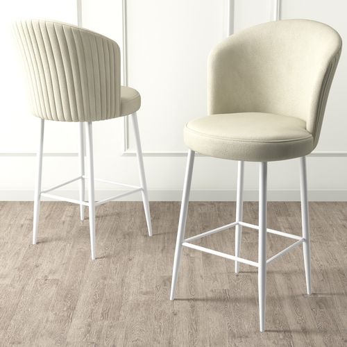 Fora - Cream, White Cream
White Bar Stool Set (2 Pieces) slika 2