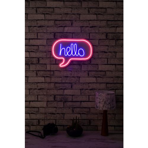 Wallity Ukrasna plastična LED rasvjeta, Hello slika 12