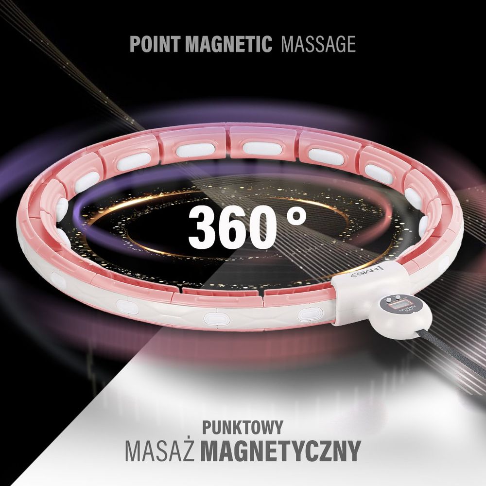 Hhm15 hula hoop rozi magnetski s utegom hms slika 3