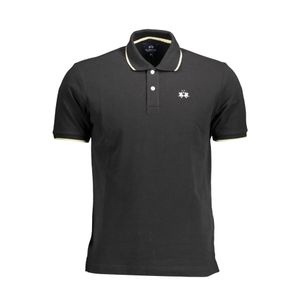 LA MARTINA POLO SHORT SLEEVE MAN BLACK