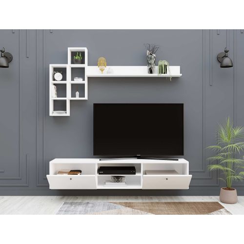 Eclipse - White White TV Unit slika 3