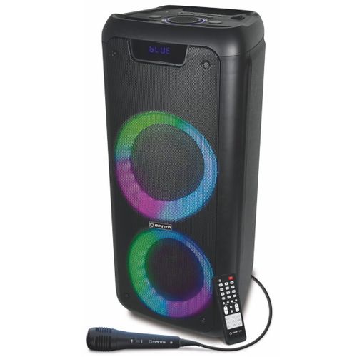 MANTA karaoke, 80W, BT, disco efekti, baterija, daljinski, mikrofon SPK5210 slika 1