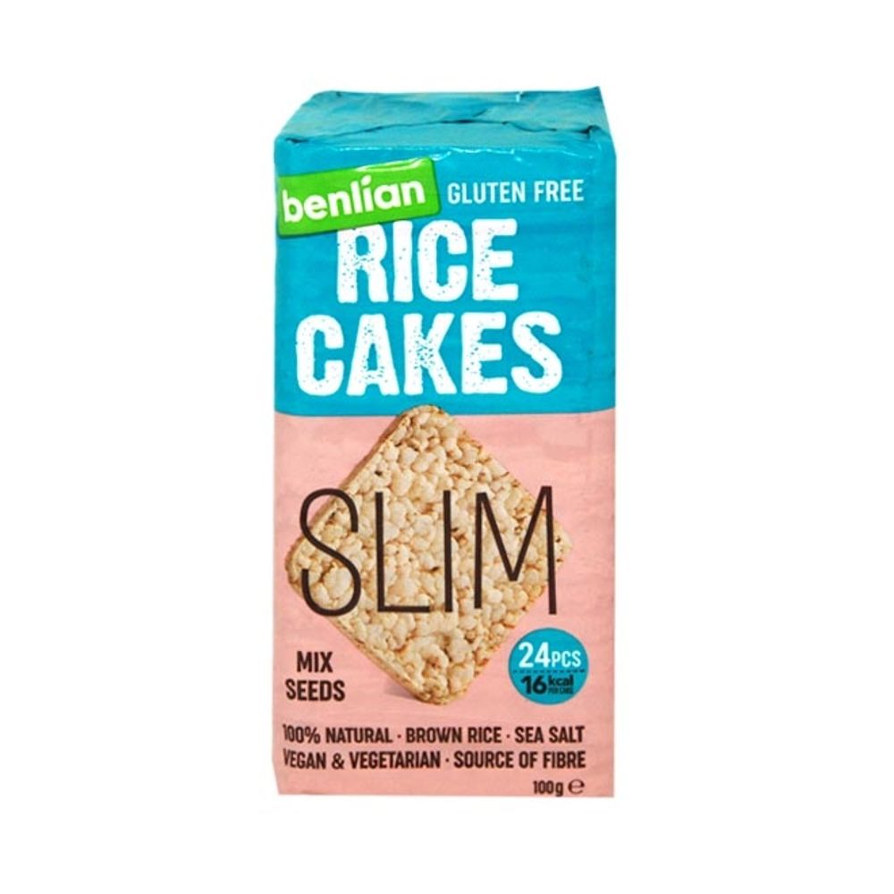 Benlian Gluten Free Rižini Krekeri Slim Mix Sjemenki 100g slika 1