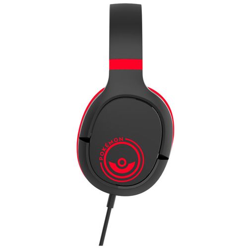 Pokemon Pokeball Black and Red gaming headphones slika 3