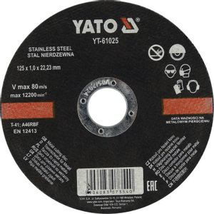 Yato rezna ploča za metal i inox 125x1,0x22mm 61025