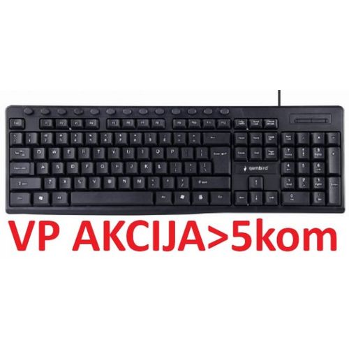 KB-UM-107 ** Gembird Multimedijalna tastatura US layout black USB (436) A slika 3