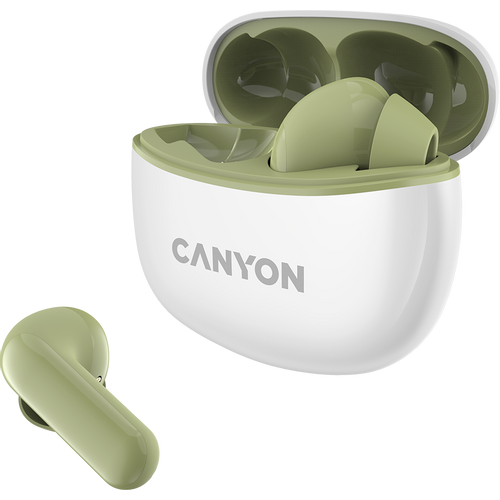 CANYON TWS-5 Bluetooth slušalice, zelene slika 2