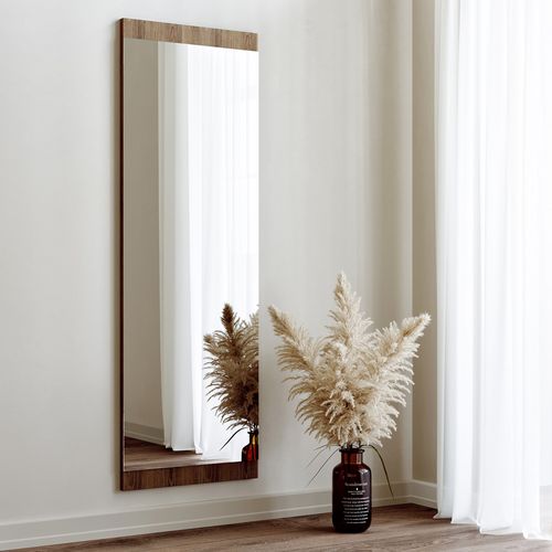 Boy Aynası Dekoratif Basic Ceviz 40x120 Walnut Mirror slika 3