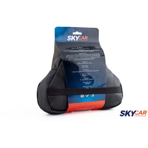 SKYCAR JASTUK OD PRIRODNE KOŽE CRNE BOJE slika 2