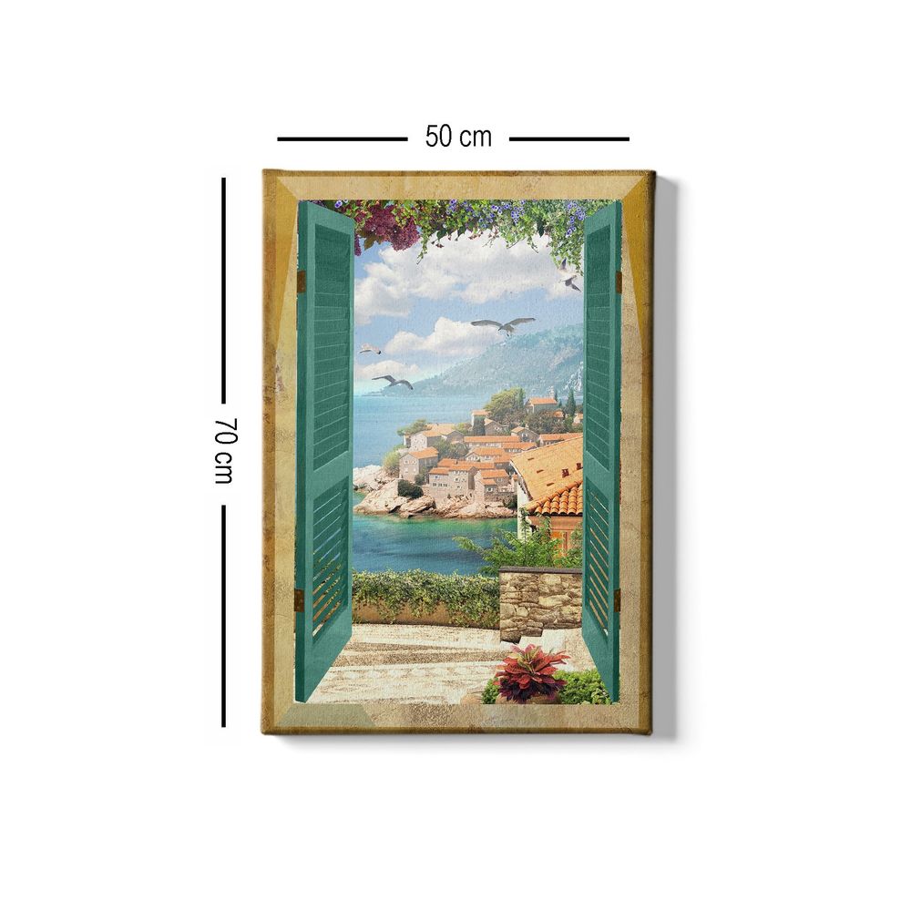 Dekorativna platna slika Kanvas Tablo (50 x 70) - 228, boja: višebojna slika 4