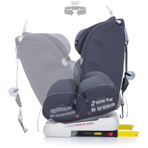 Chipolino Auto sedište za decu Journey Isofix 0-36kg Raven slika 5