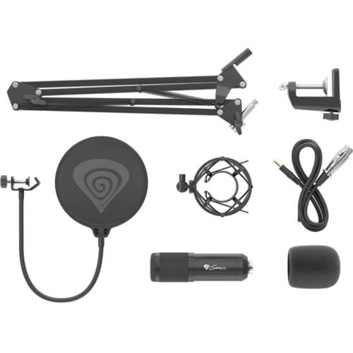 Natec NGM-1695 GENESIS RADIUM 300 XLR, Studio Condenser Microphone w/Arm, 3.5mm/XLR Connectors, Black slika 4