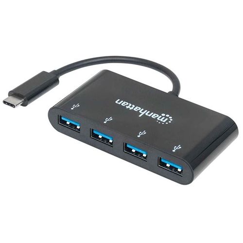 USB HUB USB C --> 4x USB 3.2, Bus Powered, Manhattan 162746 slika 1