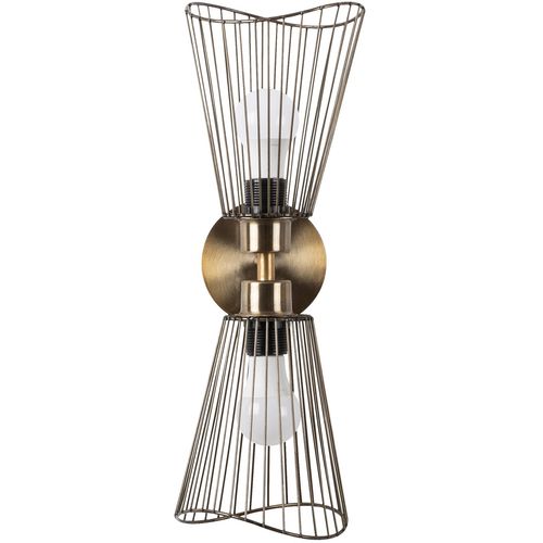 Opviq Zidna lampa ZEYNA, vintage, metal, 16 x 16 cm, visina 48 cm, promjer sjenila 16 cm, visina 20 cm, 2 x E27 40 W, Zeyno - 3296 slika 4