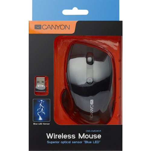 Canyon MW-01 2.4GHz wireless mouse with 6 buttons slika 5