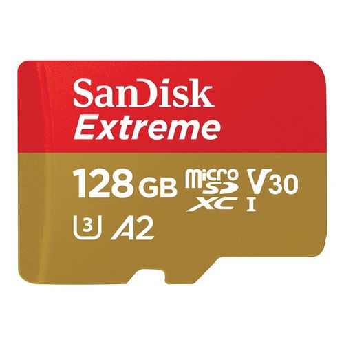 Memorijska kartica SANDISK Extreme MicroSDXC 128GB + SD Adapter, SDSQXAA-128G-GN6AA slika 1