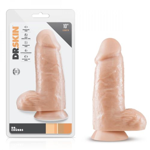 Dildo Dr. Skin - Dr. Chubbs, 25 cm, boja kože slika 4