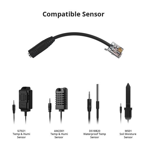 SONOFF Adapter s 2.5mm na RJ9 za Senzore Temperature i Vlažnosti slika 2