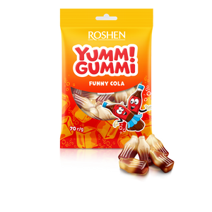Roshen Yummi Gummi gumeni bomboni funny cola 70g
