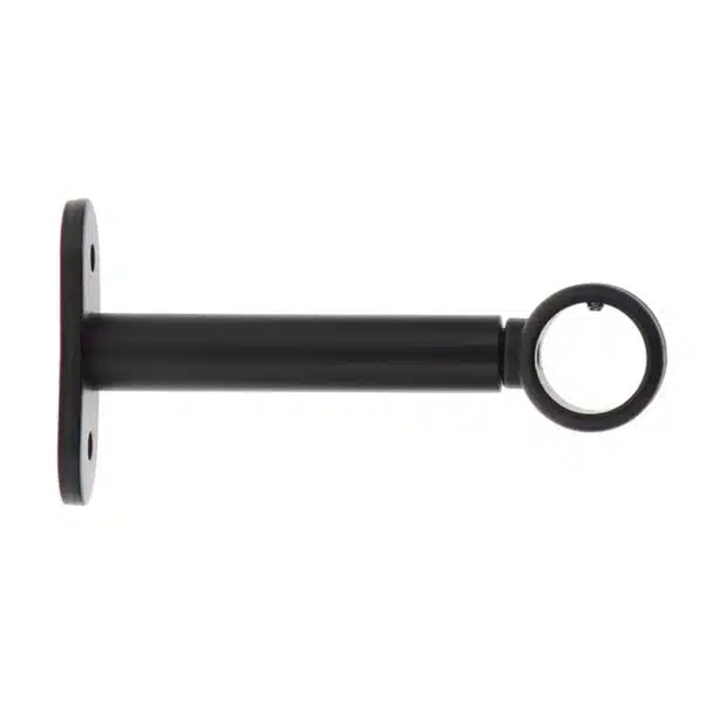 Luance nosač za metalnu karnišu eva 4, o20, 90mm, 2/1 - crni slika 1