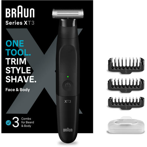 Braun XT3100 Trimer za lice sa 4D-fleks oštricom i 3 nastavka  slika 8