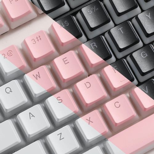 PUDDING KEYCAPS - REDRAGON SCARAB A130 PINK, DOUBLE SHORT, PBT slika 4