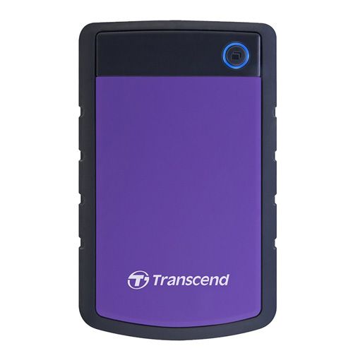 Transcend TS1TSJ25H3P External HDD 1TB, H3P , USB3.0, 2.5", Anti-shock system, Backup software, 216 gr, Black/Purple slika 1