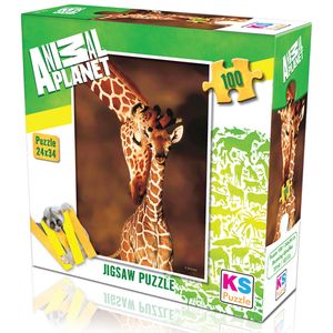KS Games Puzzle 100 delova Animal Planet žirafa