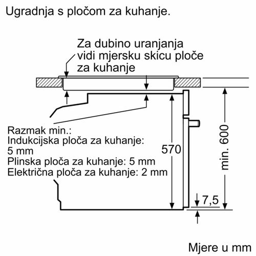 Bosch ugradbena pećnica HRA518BS1 slika 12