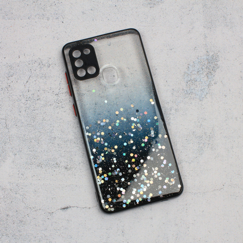 Maska Frame Glitter za Samsung A217F Galaxy A21s crna slika 1