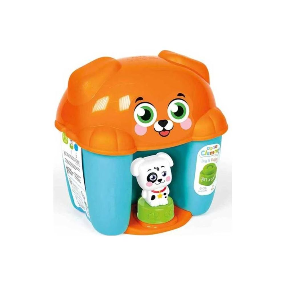 Clementoni Soft Clemmy Kanta u obliku psa sa kockama slika 1