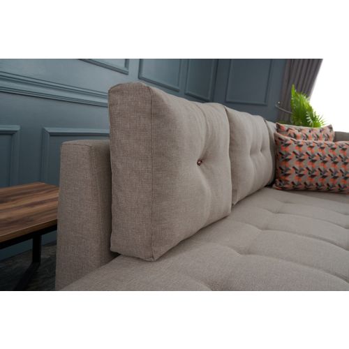 Atelier Del Sofa Kutna garnitura na razvlačenje, Krem, Manama Corner Sofa Bed Right - Cream slika 4