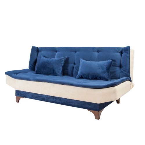 Kelebek - Blue, Cream BlueCream 3-Seat Sofa-Bed slika 4