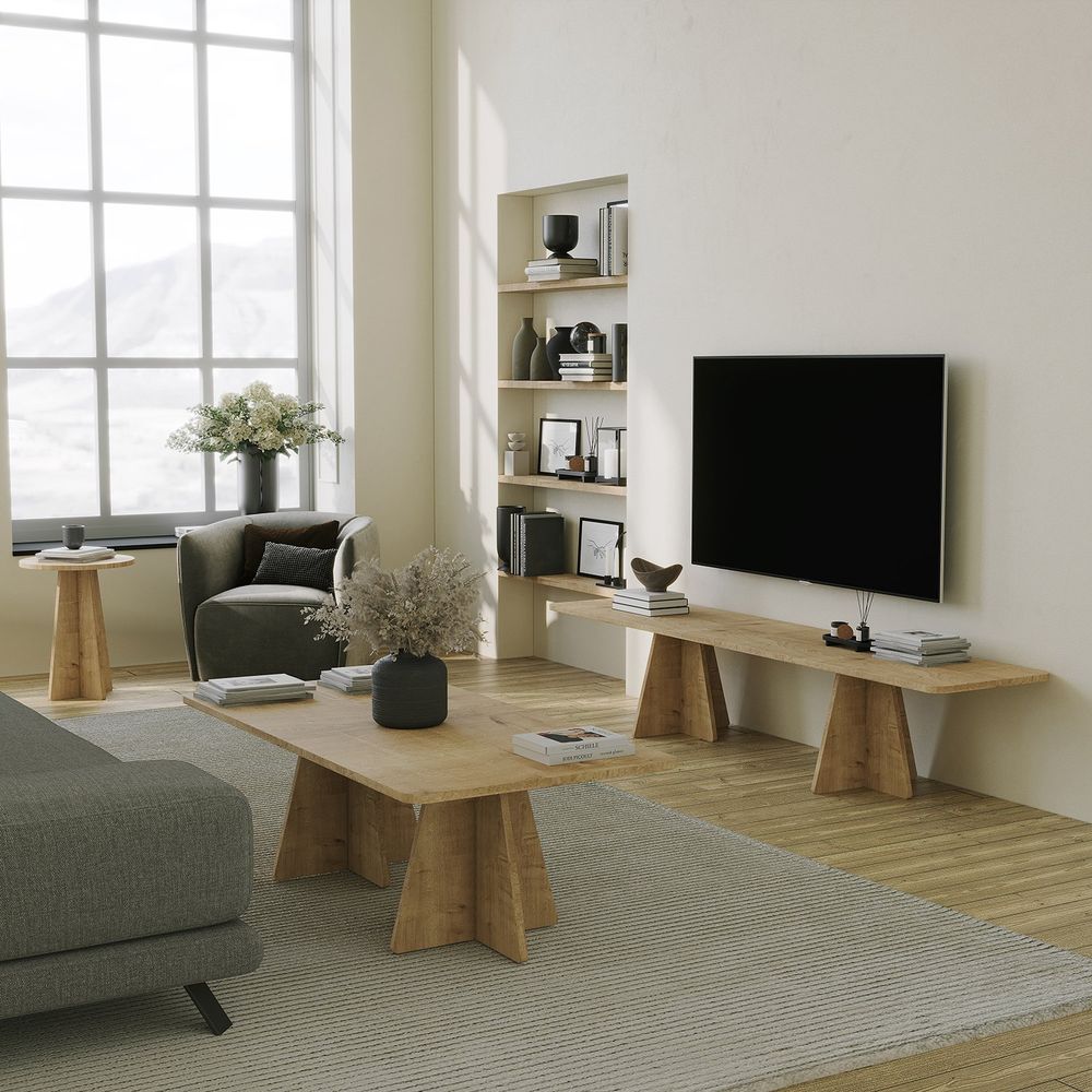 TV Stalak Sapphire Oak iz Mushroom Kolekcije slika 4